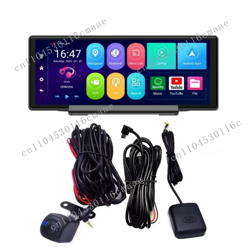 Smart Touch Screen CarPlay 4G LTE SIM Android 13 Dual Lens Car Tachograph with GPS ADAS WiFi BT MP5 Player Video Recorder
