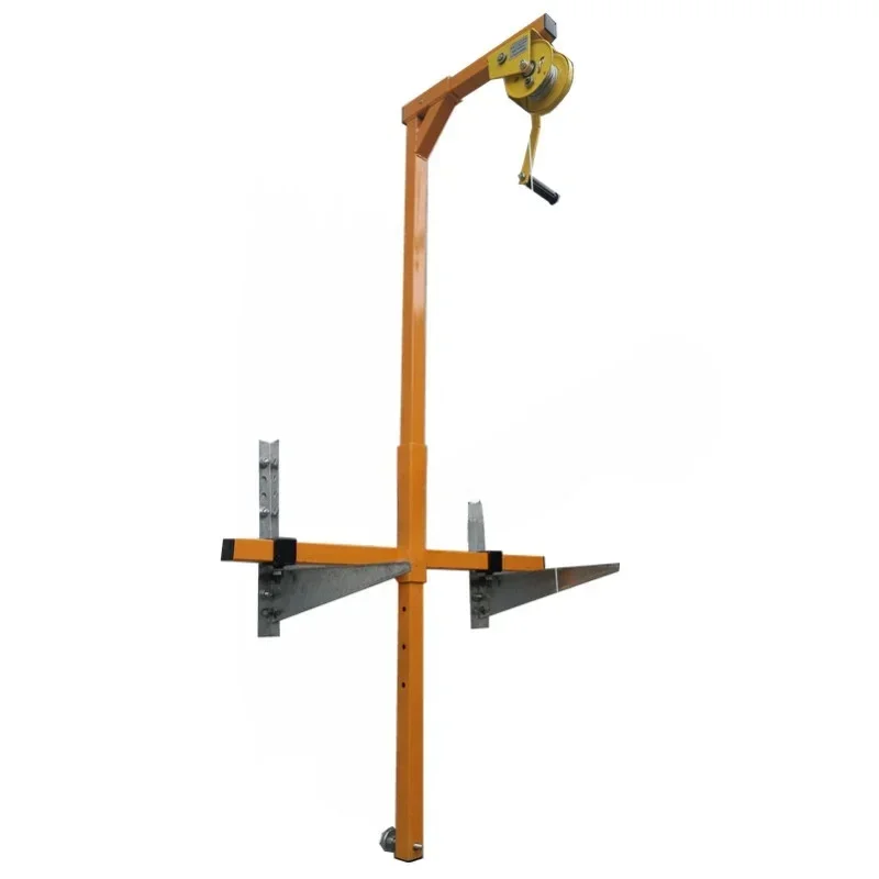 

1200 lb Self-Locking folding crane, outside installation lifting crane, self-locking manual winch assembly air conditioner