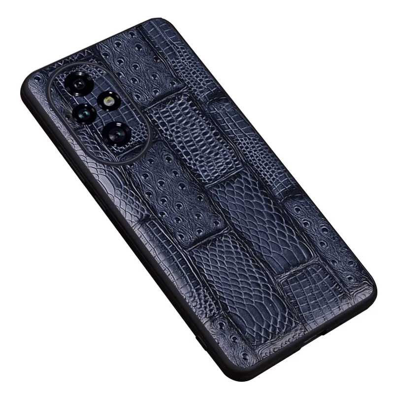 Wobiloo Luxury Genuine Leather Phone Cases For Honor 200 100 90 70 Honor200 Honor100 Pro Shockproof Back Cover Fundas Case