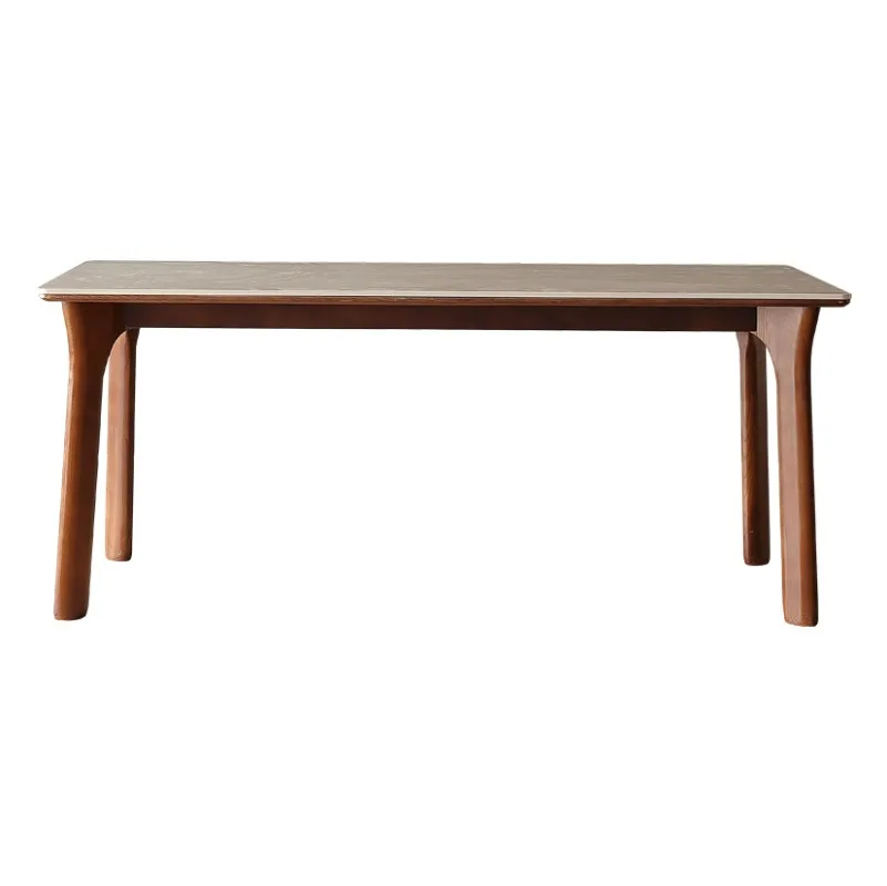 Medieval Style Cave Stone Slate Dining Table and Chairs 2025 New Living Room Home Solid Wood French Retro Dining Table