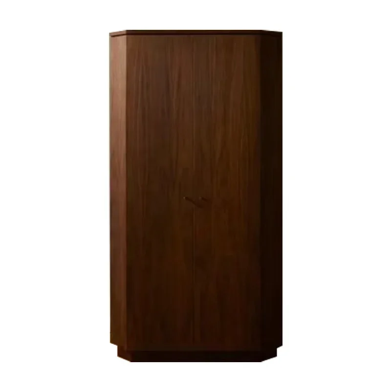 

Modern simple solid wood corner cabinet against the wall, storage side cabinet