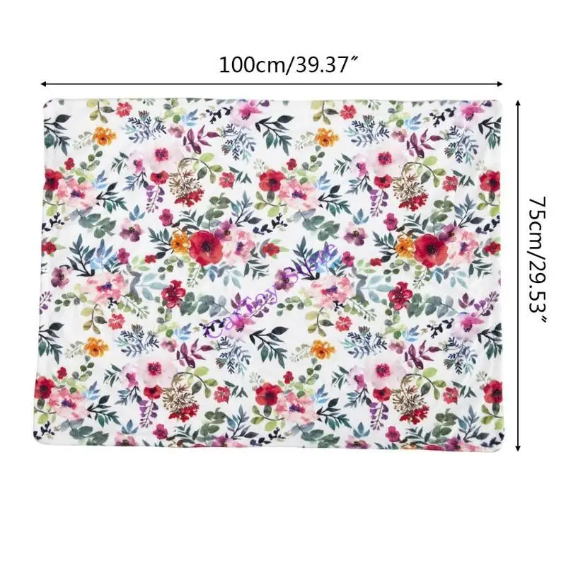 634F طفل يتلقى بطانية مع دعم منقط الأزهار المطبوعة الفراش الفراش