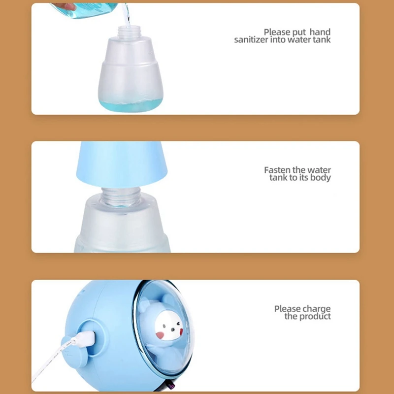 320Ml Automatic Foam Soap Dispensers Spaceman Bathroom Smart Washing Hand Machine With Type-C Charging High Quality