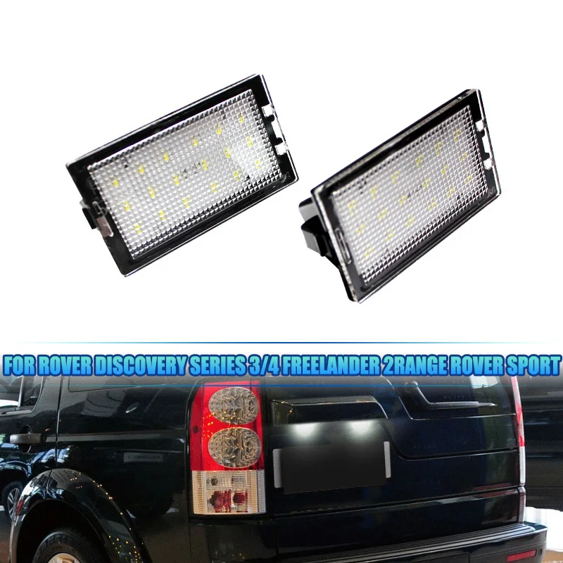 

Для Land Rover Discovery 3 05-09 Discovery 4 Freelander 2 Range Rover, спортивный номерной знак, аксессуары для автомобильной лампы