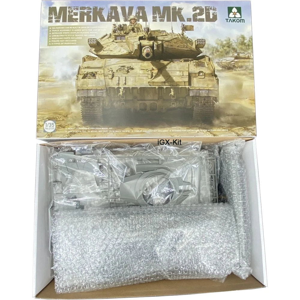 TAKOM 2133 1:35 Scale Merkava Mk.2D Main Battle Tank MBT Vehicle Hobby Craft Plastic Assembly Model Building Kit
