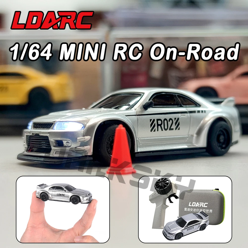 

LDARC R02 1/64 Simulated MINI RC Electric Remote Control Model Car On-road Racing RTR Desktop Adults Children's Toys