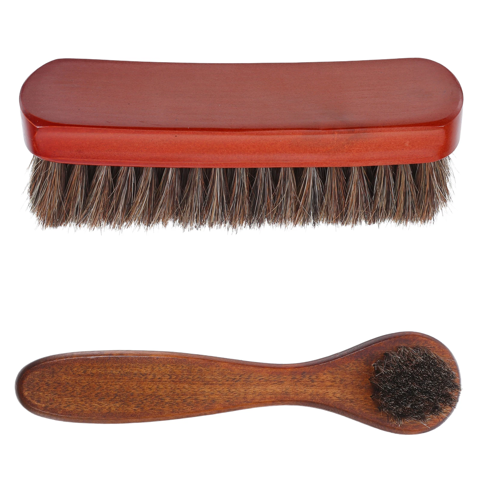 

1 set 1 Set Horsehair Shoe For Cleaning Boots Sneakers Wood Handle Multi Purpose Dust Removal Tool Polish Brush Car