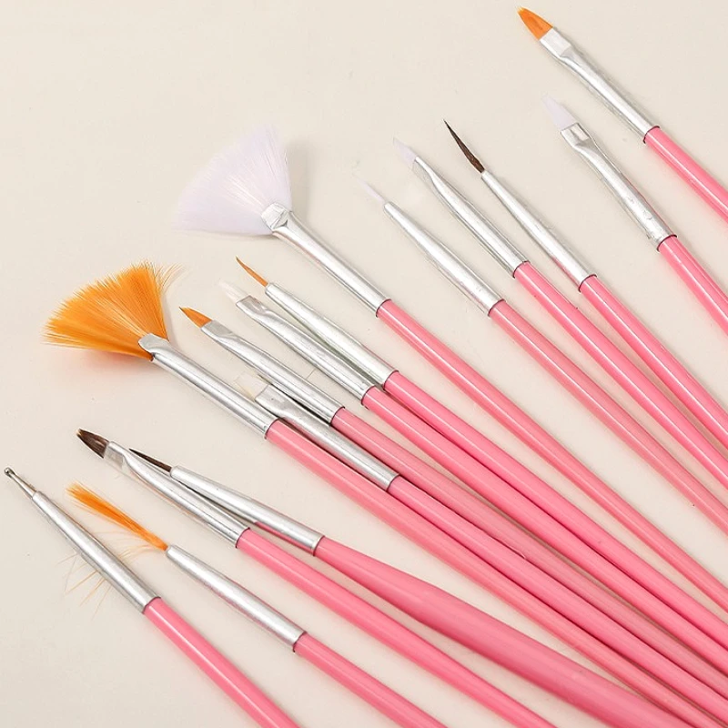 Nail art Pinsel Sets Zeichnung Blume Phototherapie Nail art Werkzeuge Kits Holzgriff Farbe Stift DIY Maniküre Großhandel Zubehör