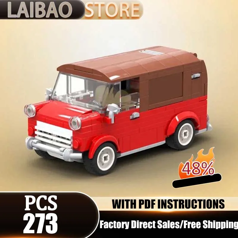 Modèle de voiture de ville, briques de construction Moc, transport classique, voiture MK1, technologie, blocs modulaires, cadeaux, jouets de Noël, ensembles de bricolage, assemblage