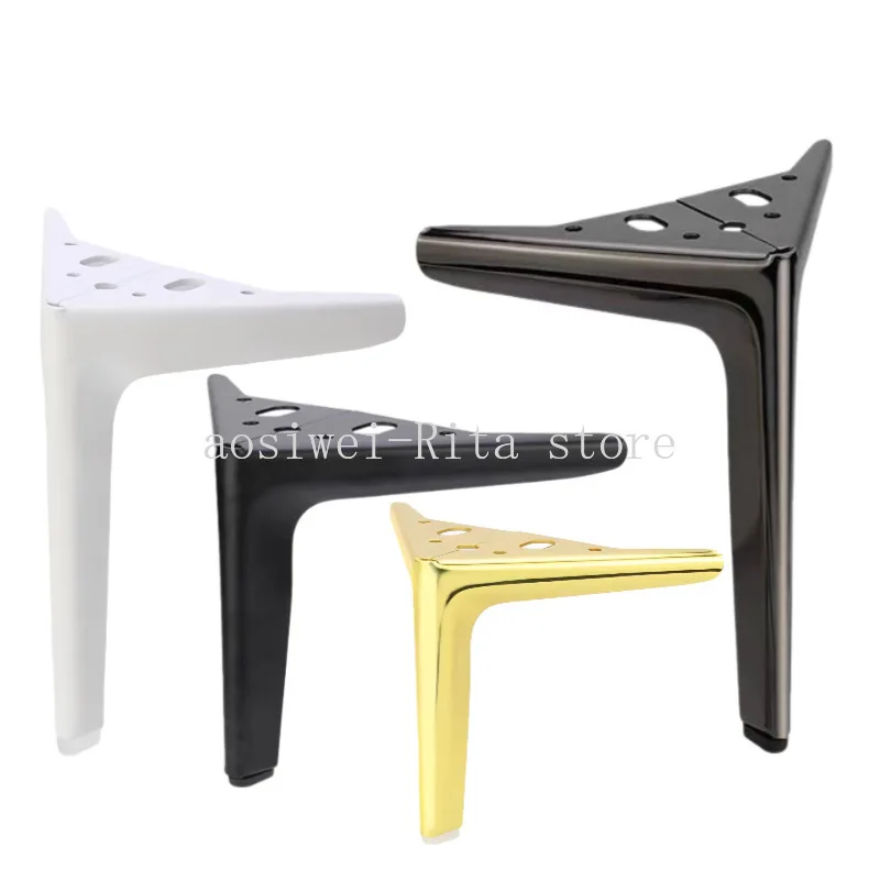 4Pcs/Set Feet For TV Sofa Coffee Leg Metal Support Drawer Cabinet Strong Feet Load 800KG Table Bathroom Cabinet Furniture