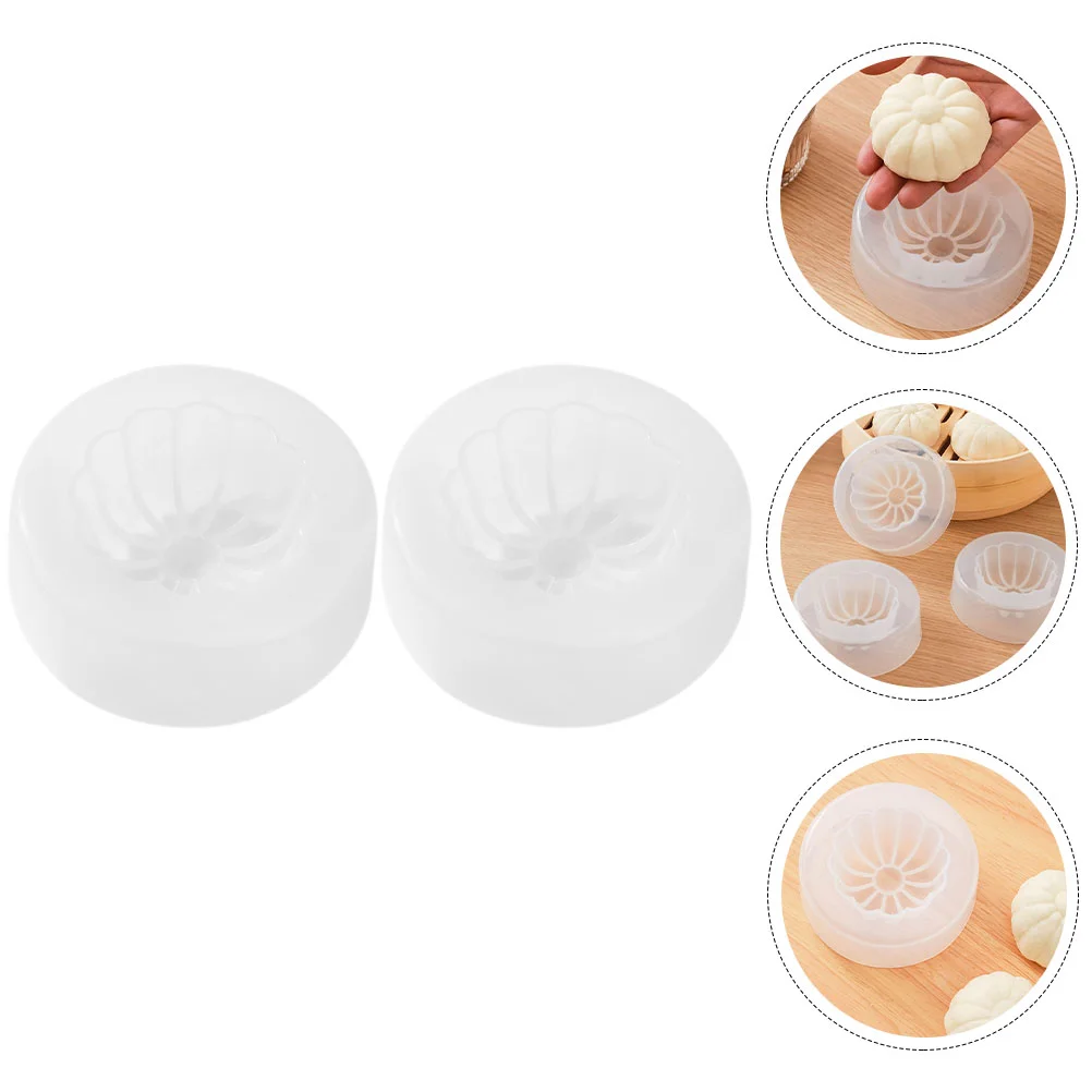 2Pcs Creative Stuffed Bun Makers Delicious Steamed Stuffed Bun Molds Kitchen Supply making stuffed bun tool