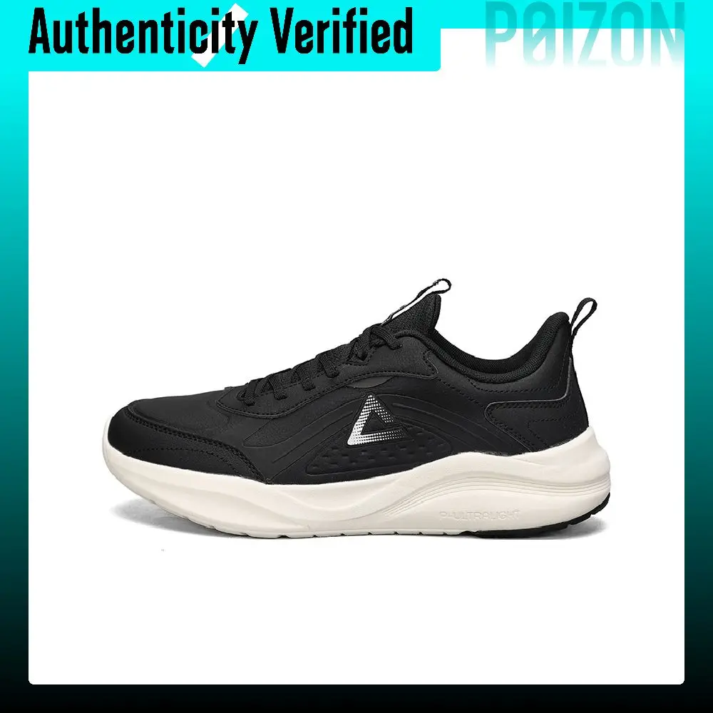 PEAK Cushioning Abrasion Resistant Slip Resistant Running Shoes Women's Black Canvas White DH440058