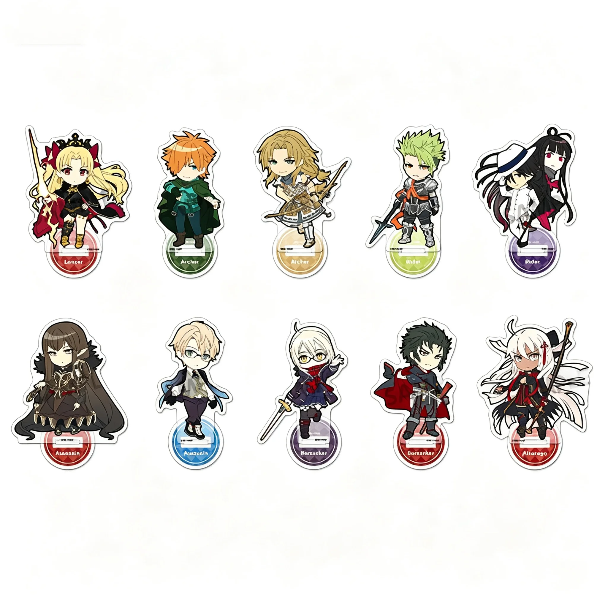 Mobile game Fate/Grand Order Pikuriru! Ver Jason Q-Style Acrylic Stand Figure Model Plate Keychains Desktop Ornament