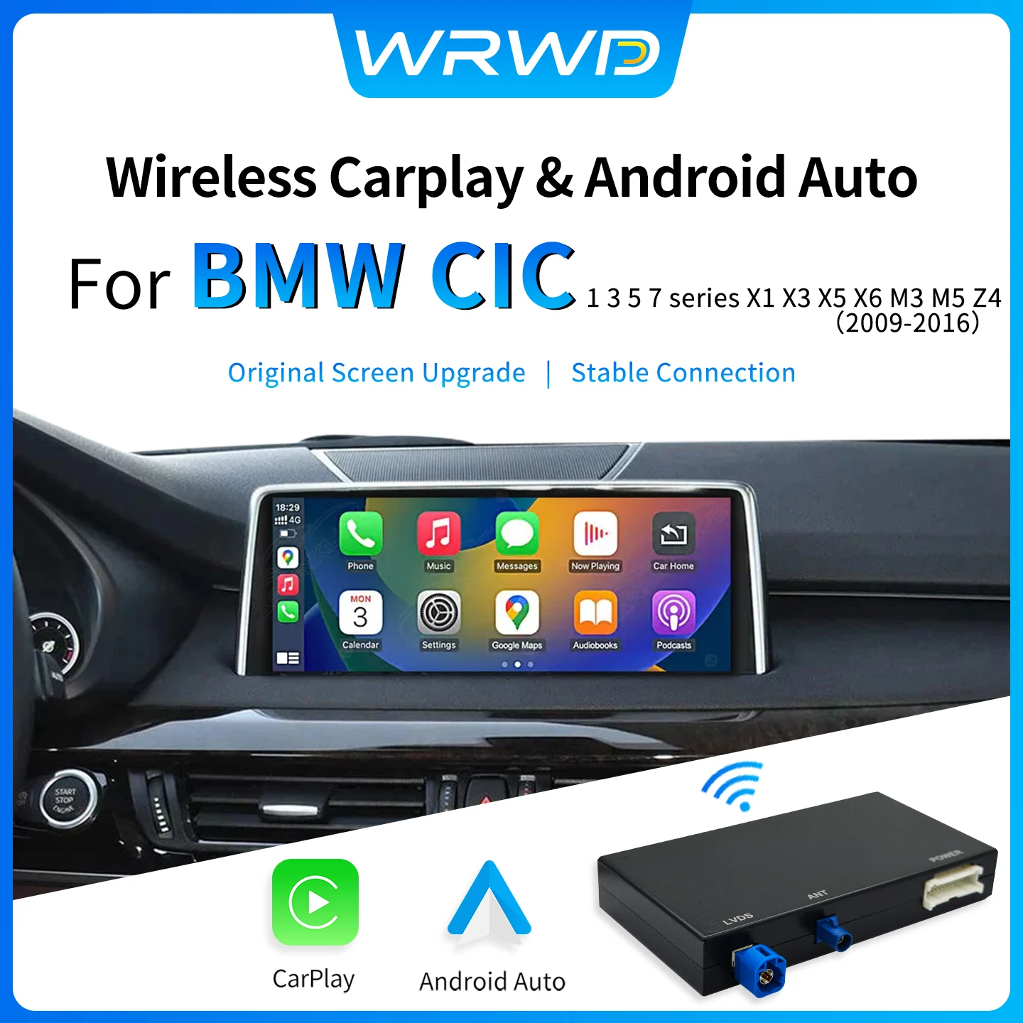Wireless CarPlay Android Auto module For BMW NBT、CIC 1 2 3 4 5 7 Series F20 F21 F23 F30 F31 F34 F35 F32 F33 F36 F10 F11 F07 Modu