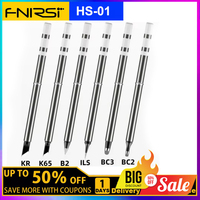 FNIRSI HS-01 Soldering Iron Tip HS01-BC2 B2 ILS KR K65 BC3 Internal Heating Type Lead Free Soldering C2C cable 65W adapter