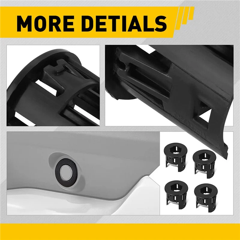 

Hot Selling-8Pcs Parking Assist Sensor Bracket Bezels 5LS52TZZAA For Dodge Ram 1500 2500 3500 2014-2018,8Pcs Parking Assist Sens
