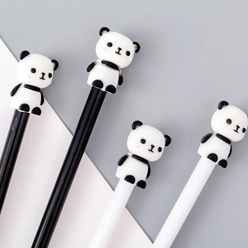 12 Pcs Creative Kawaii Panda Gel Pens Set Student Fashion Cute Pen School Supplies Office Stationery Back To School