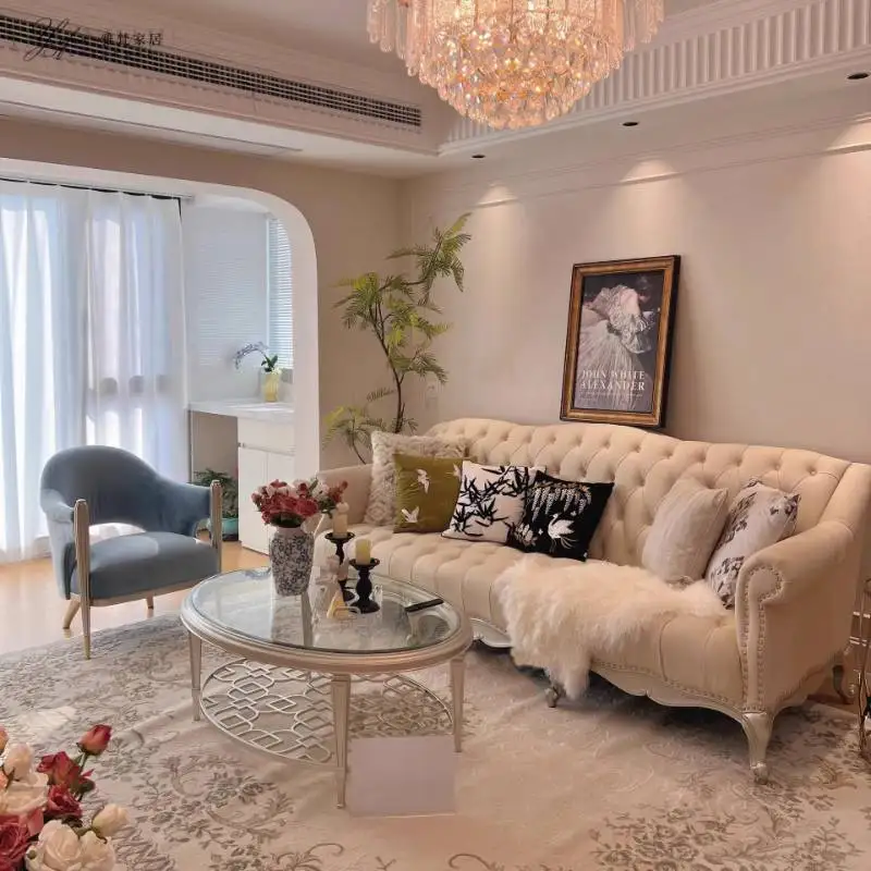 أرائك غرفة المعيشة الجلدية الحديثة مصممة رخيصة بدون عظم أرائك غرفة المعيشة المقطعية واحدة لطيف Woonkamerbanken أثاث المنزل #6