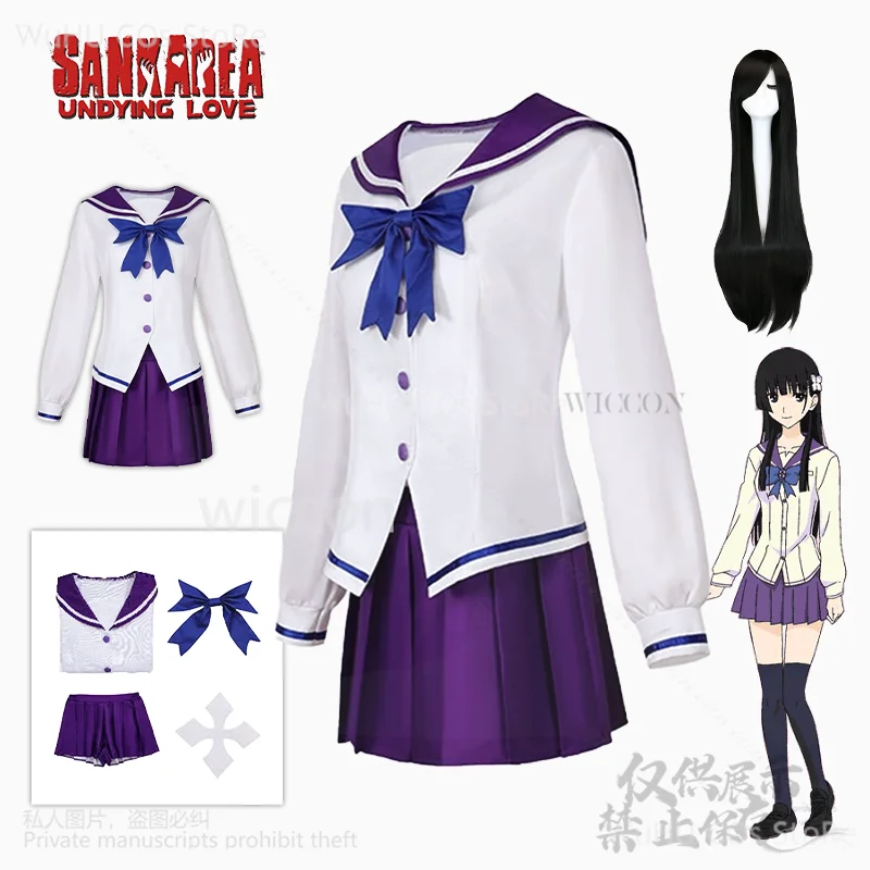 

Sanka Rea Sankarea Cosplay Costume Japanese School Uniform Anime Undying Love Dress Lolita Wig For Girls Woman Party Customized
