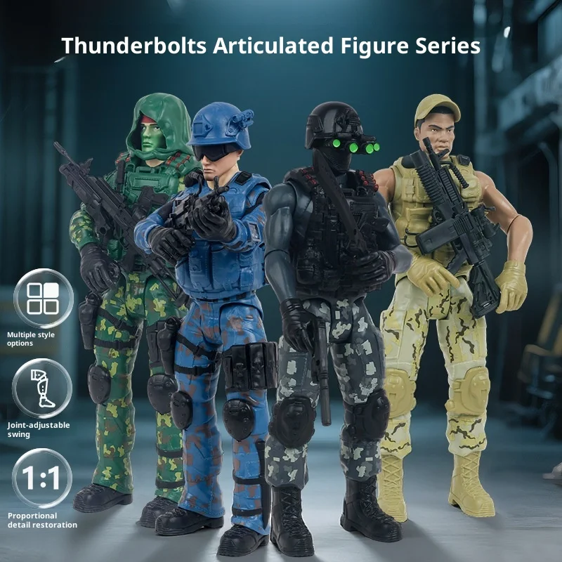 

Шарнирная кукла в стиле милитари Goldlok. Игровая фигурка детского солдата, забавная детская игрушка, оптом для детей!