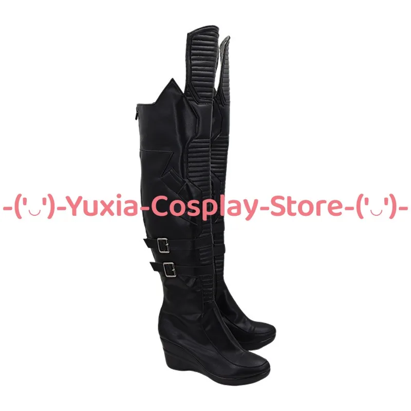 Yuxiacosplay! Cyberpunk Judy Alvarez Buty do Cosplayu Anime Gra Postać Rekwizyt Skórzane Botki PU Halloween Karnawał Kostium na Imprezę