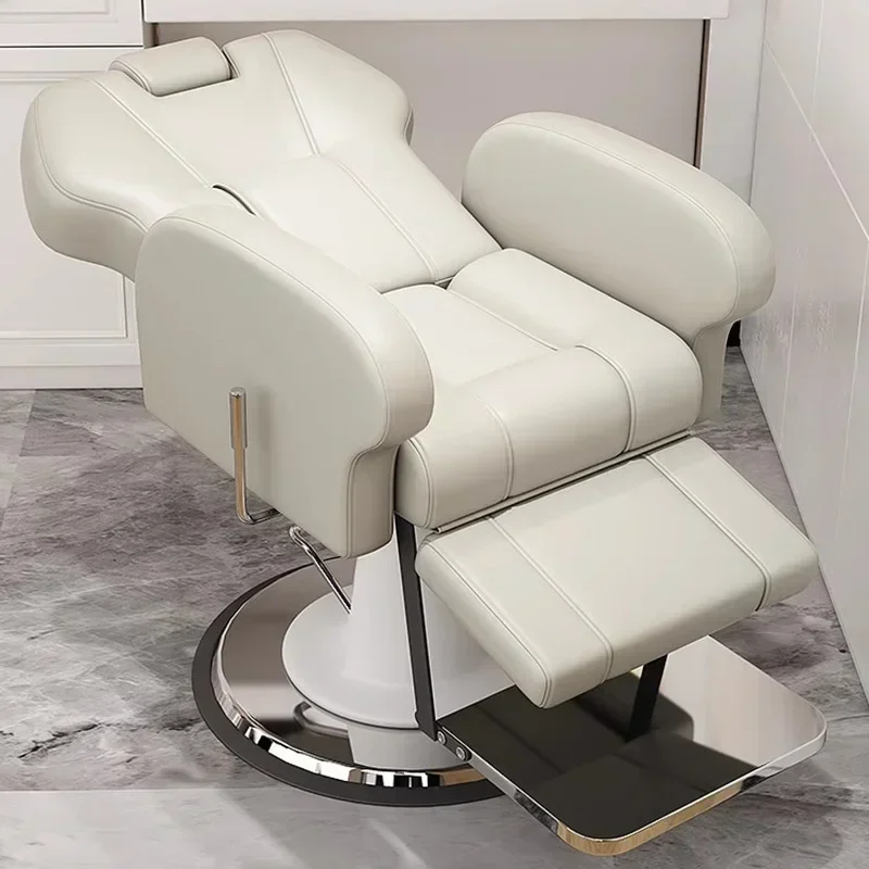 Salon Recliner Barber Chair Aesthetic Office Hair Wash Recliner Chair Swivel Beauty Fauteuil Coiffeur Barbershop Furniture