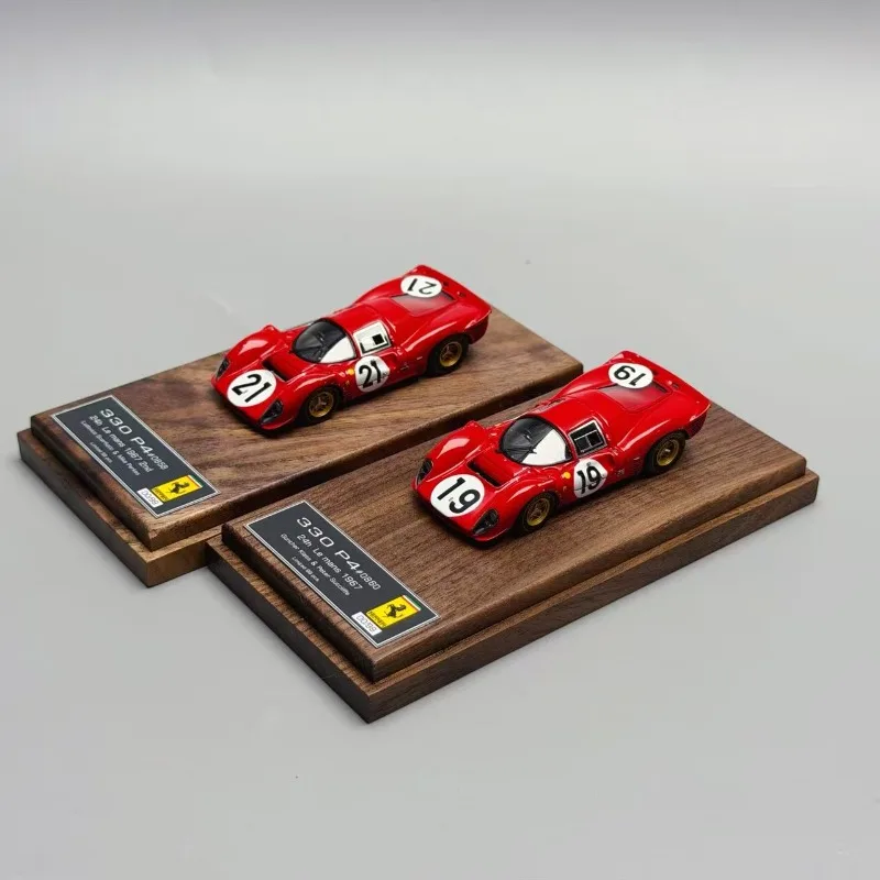 DMH Diecast 1/64 Schaal Ferrari 330P4 Racewagen Model Hars Ferrari 330P4 Speelgoed Voertuigen Model Statische Collectie Ornament