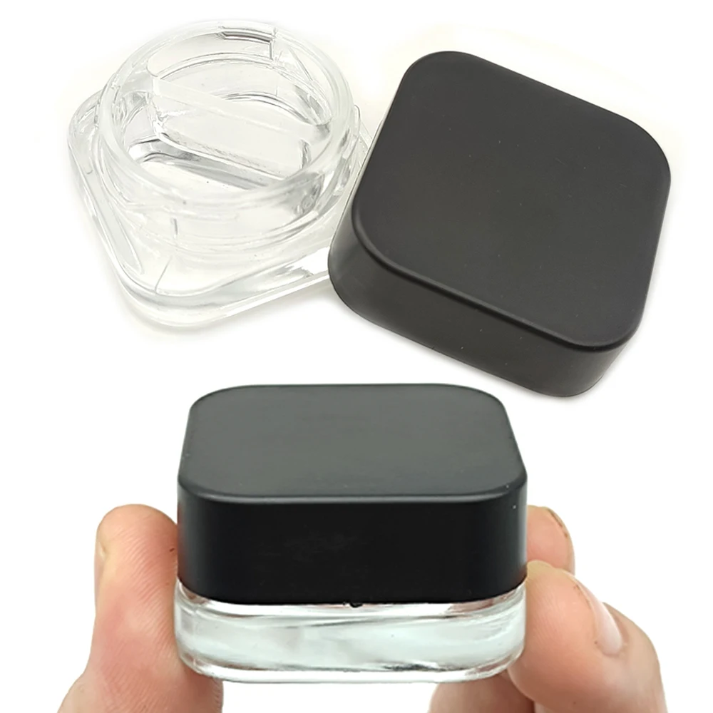 

10pcs Glass Jars Face Cream Bottles With Various Size Makeup Container Storage Box Cosmetic Jars Smoking Accessories