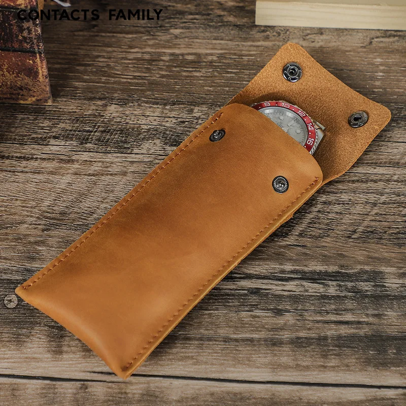 Leather watch cover suitable for Watch and Frimay leather watches General simple leather case for all models
