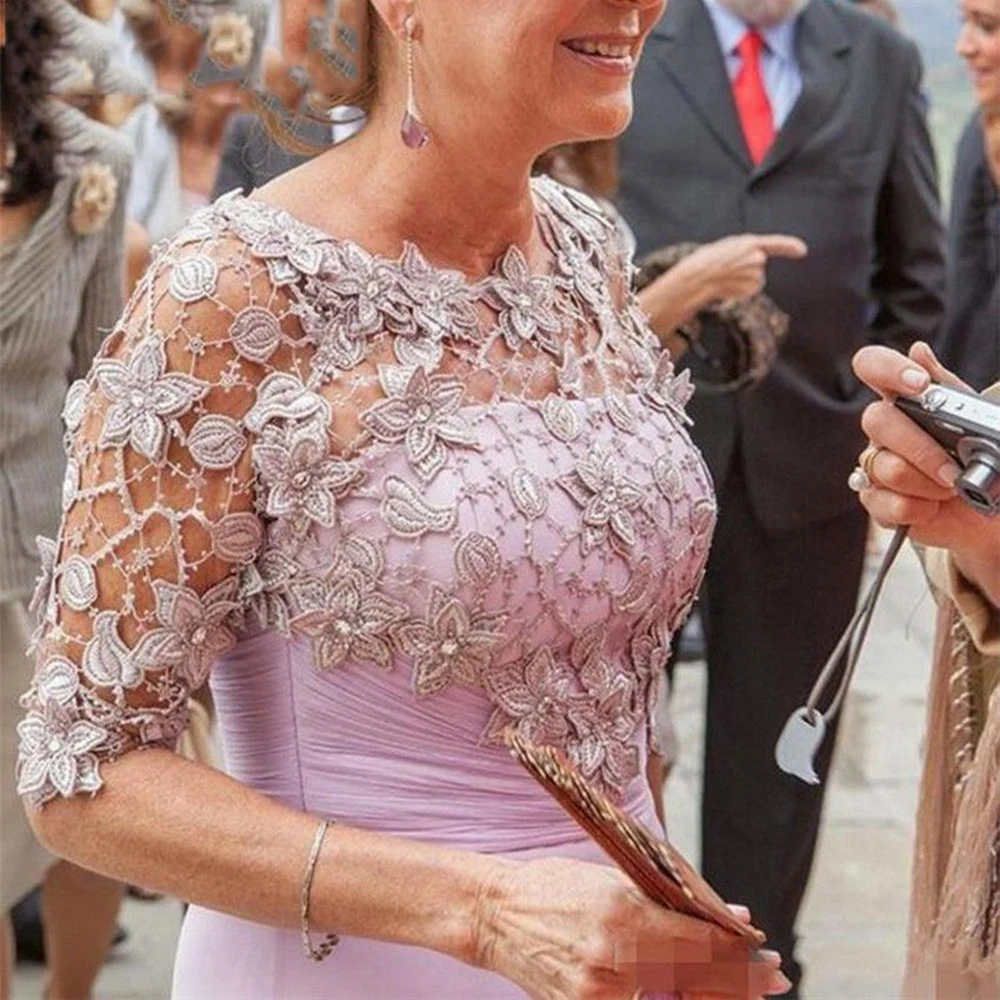 Mutter der Braut Kleider Applikationen Mutter Kleid Mutter lange formelle Abendkleid für die Hochzeit