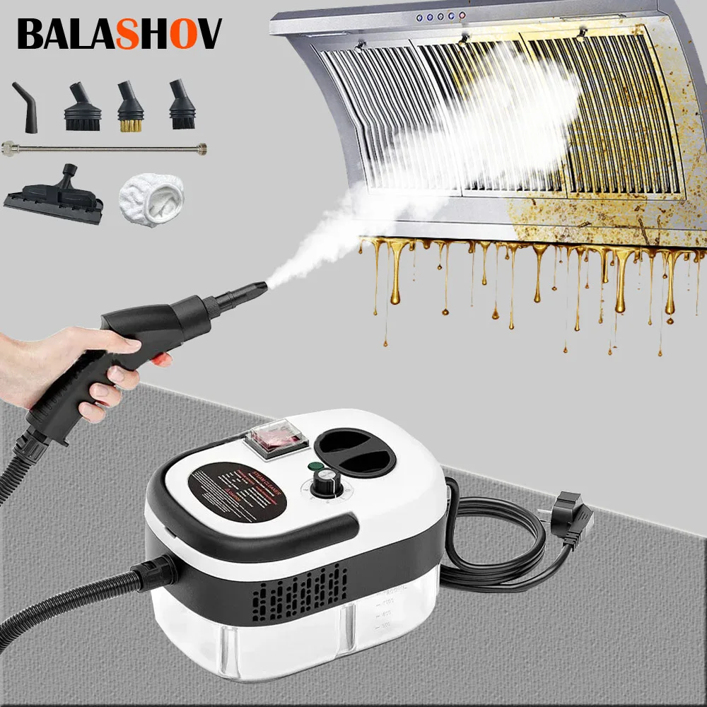 Handhold Steam Cleaner High Temperature Disinfection Air Conditioning Kitchen Range Hood Household Car Steam Cleaner 2500W