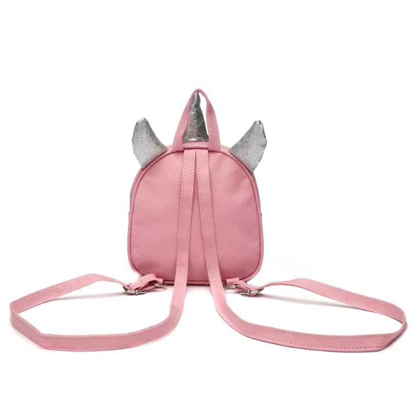 Mochila de unicornio para niños y niñas, bolsa de libros pequeña, mochilas escolares plateadas brillantes, bolsa de diseñador