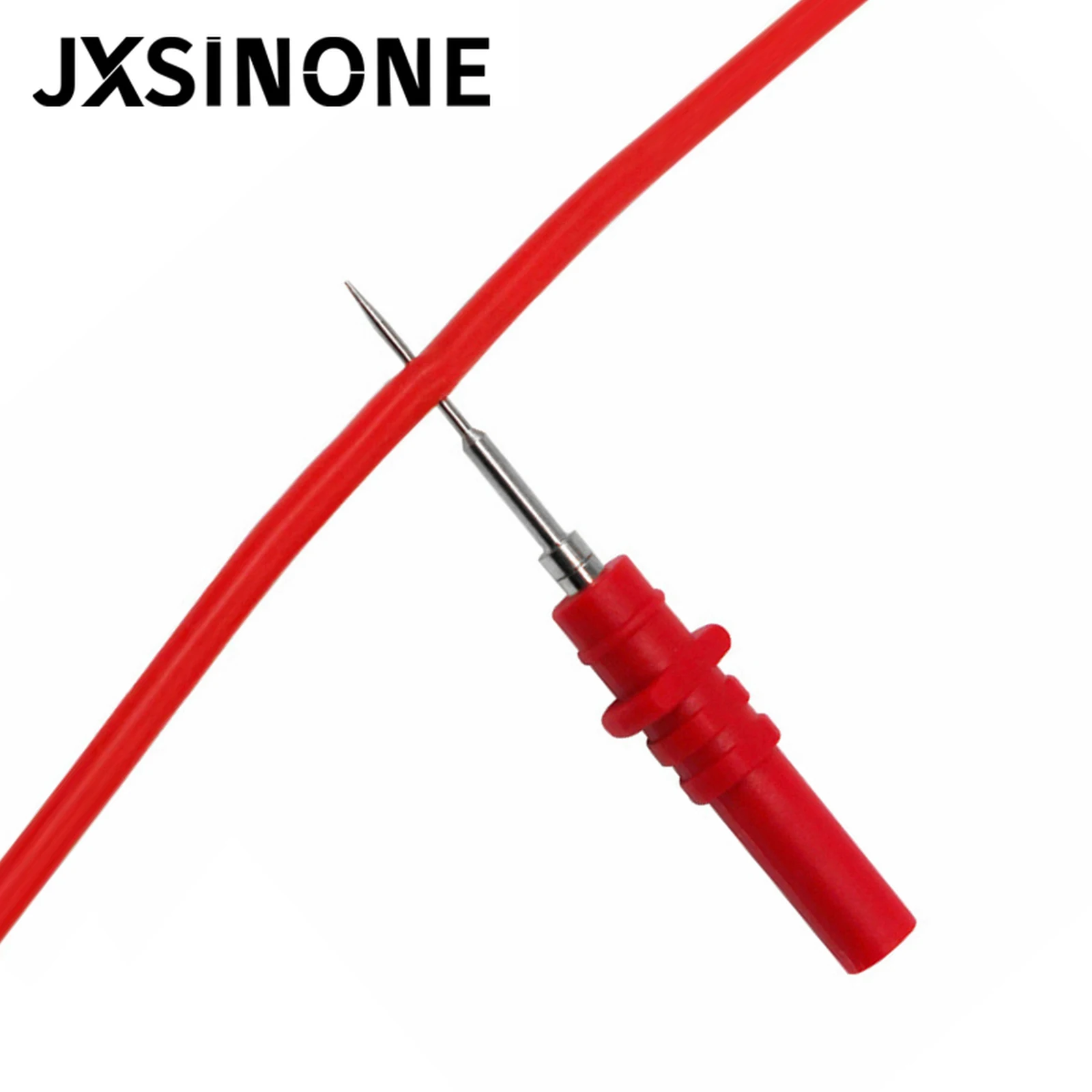 JXSINONE P1036B Комплект измерительных проводов с двойной штекером типа «банан» 4 мм с зажимом типа «крокодил» Тестовый щуп U-типа Лопаточная вилка Кабель мультиметра 1 м