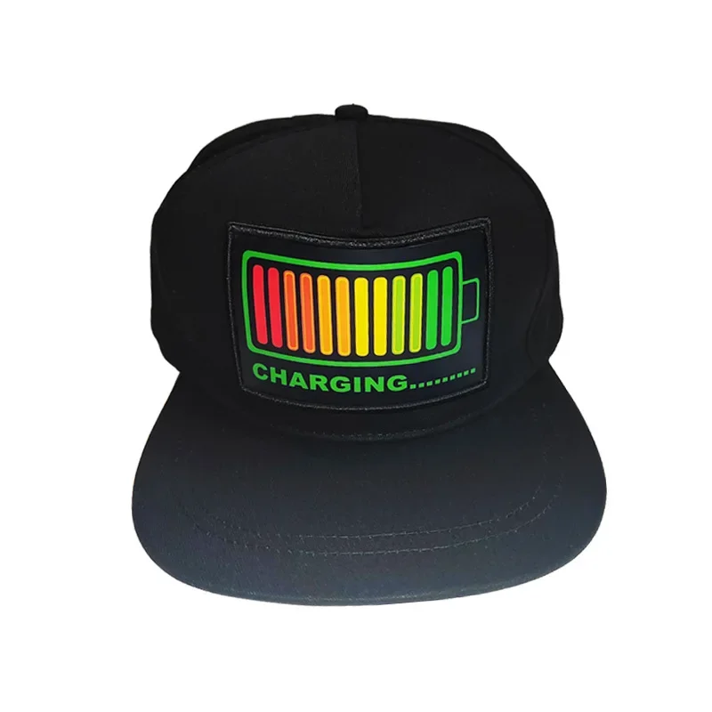 LED voice-activated luminous hat, mixed batch 3v 5v voice-activated five-flash luminous hat led hat