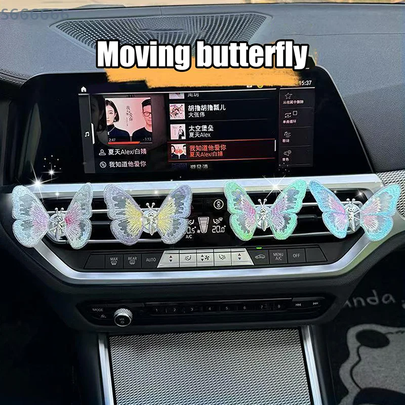 

Decorative Butterfly Accents for Car Console and Ventilation: Mobile