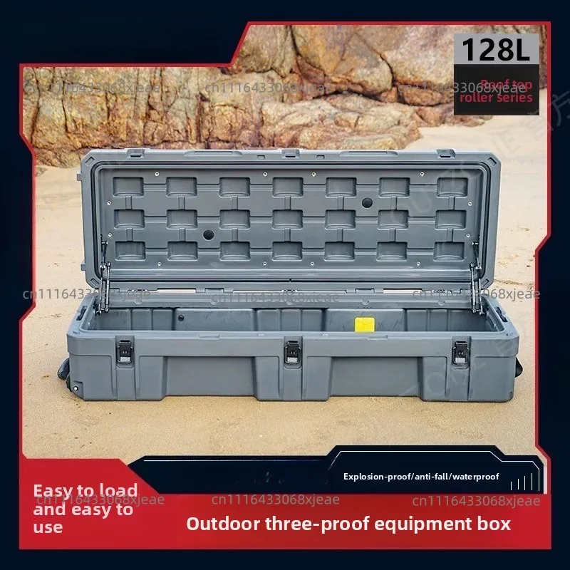 128L Car Roof Storage Box Overland 4x4 Car Roof Luggage Box Optional, Fixed Bracket, Hanging Bag, Upper Cover Stencil