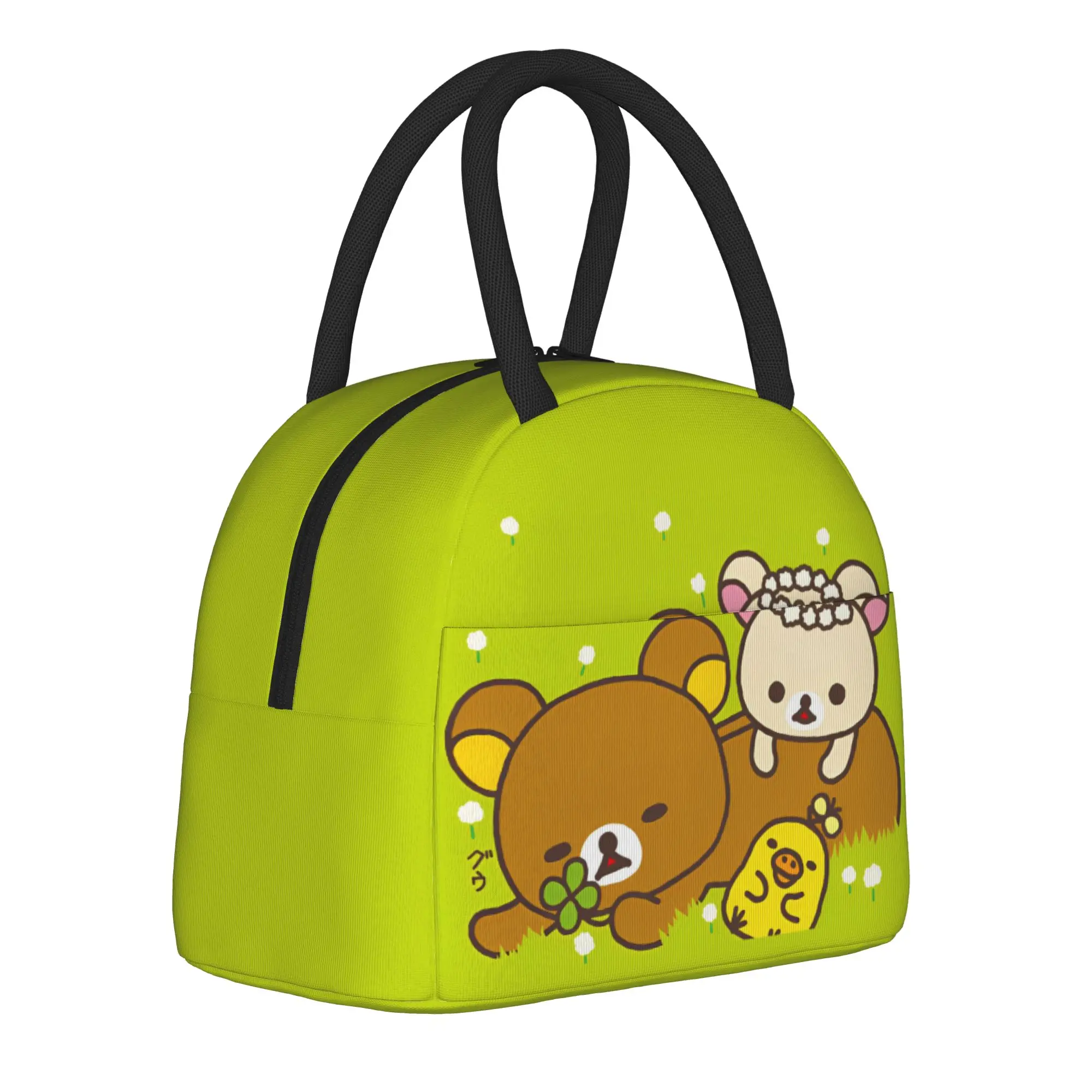 

Симпатичные термосумки для обедов Rilakkuma, герметичные контейнеры для еды с мультяшным рисунком, термосумка-тоут, ланч-бокс для колледжа, сумка для пикника и еды