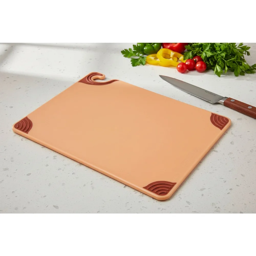 

15x20 Inch Anti-Slip Plastic Cutting Board with Safety Hook, Durable Commercial Kitchen Board for Professional Chefs