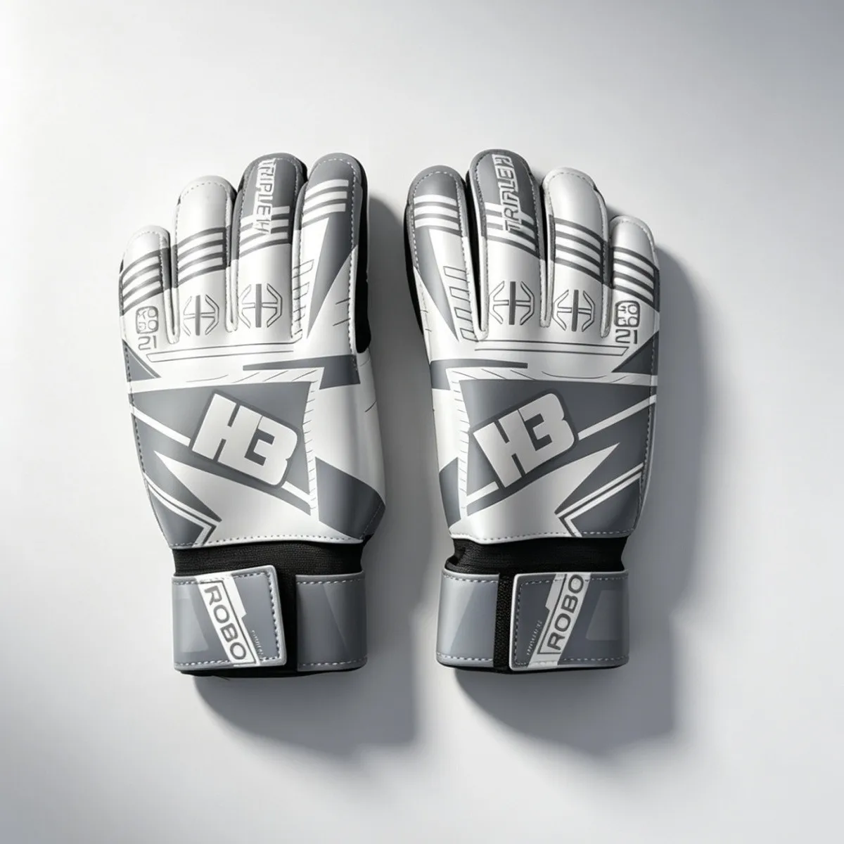 Football goalkeeper goalkeeper gloves, wear-resistant latex goalkeeper specific anti slip thickened children's training gloves