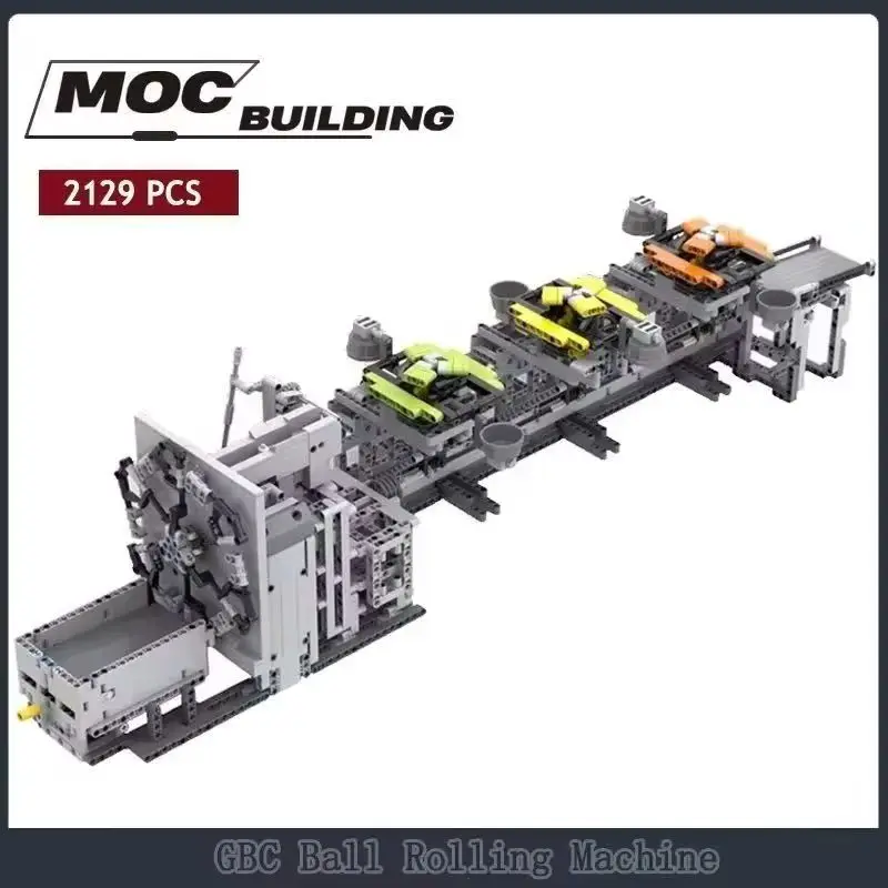 GBC Ball Rolling Machine 12 Moc Building Block Science Educational Creative Science Modle Contraption Children's Xmas Gift Puzzl
