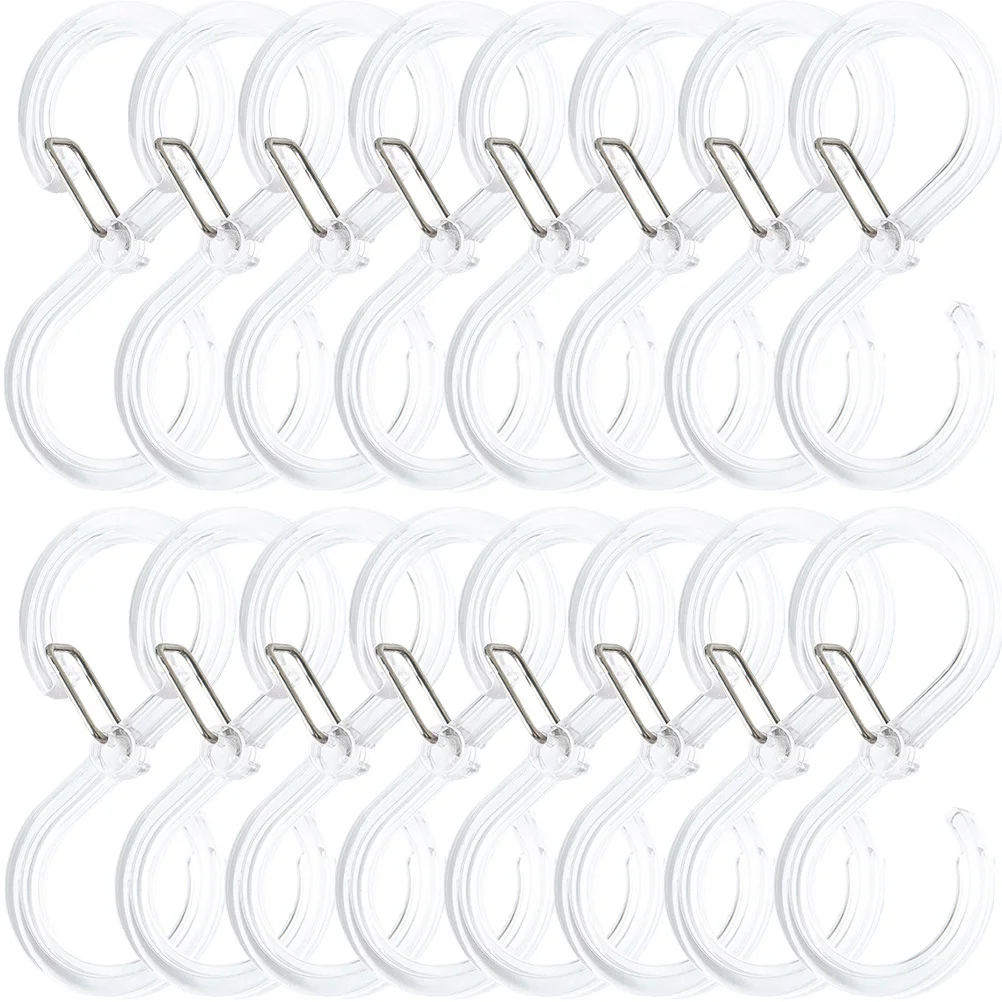 

16Pcs S Hooks Simple Design Practical Hangers for Bathroom Kitchen Closet Hats Towels Bags Purse Hanger Backpack Hanger