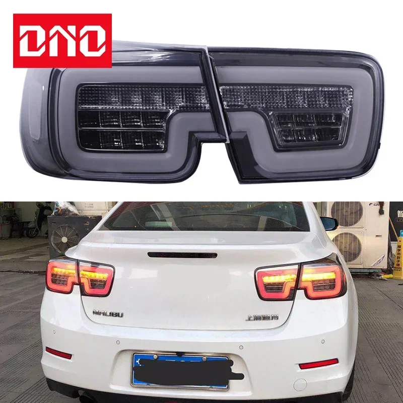 Car LED 12V Taillights For Chevrolet Malibu 2012 - 2015 Rear Running Lamp Brake Reverse Dynamic Turn Signal Car Tail Light