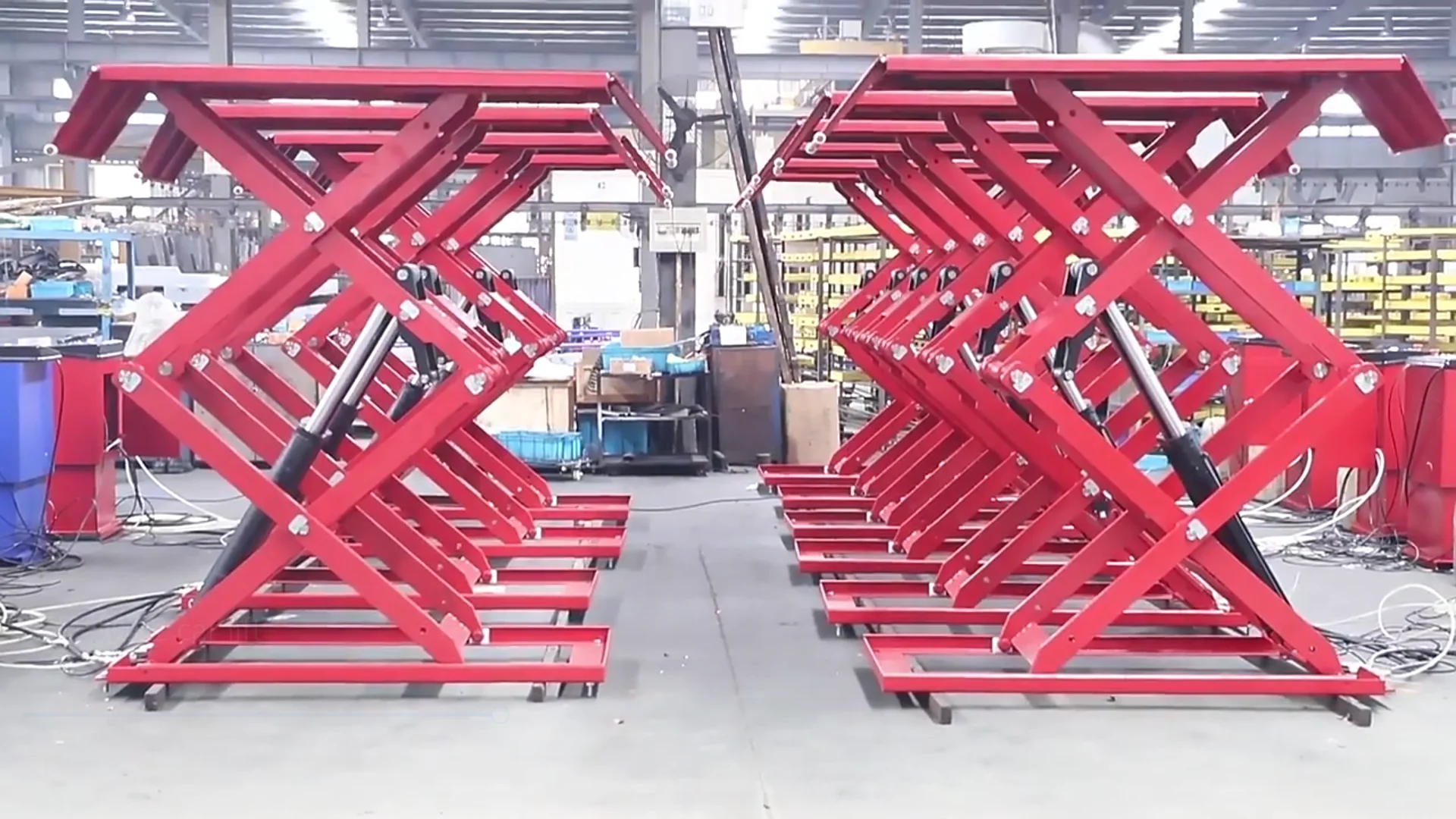 4000kg Hydraulic Scissor Lift Ultra-thin Scissor Car Lift Above Ground Scissor Car Lift With CE