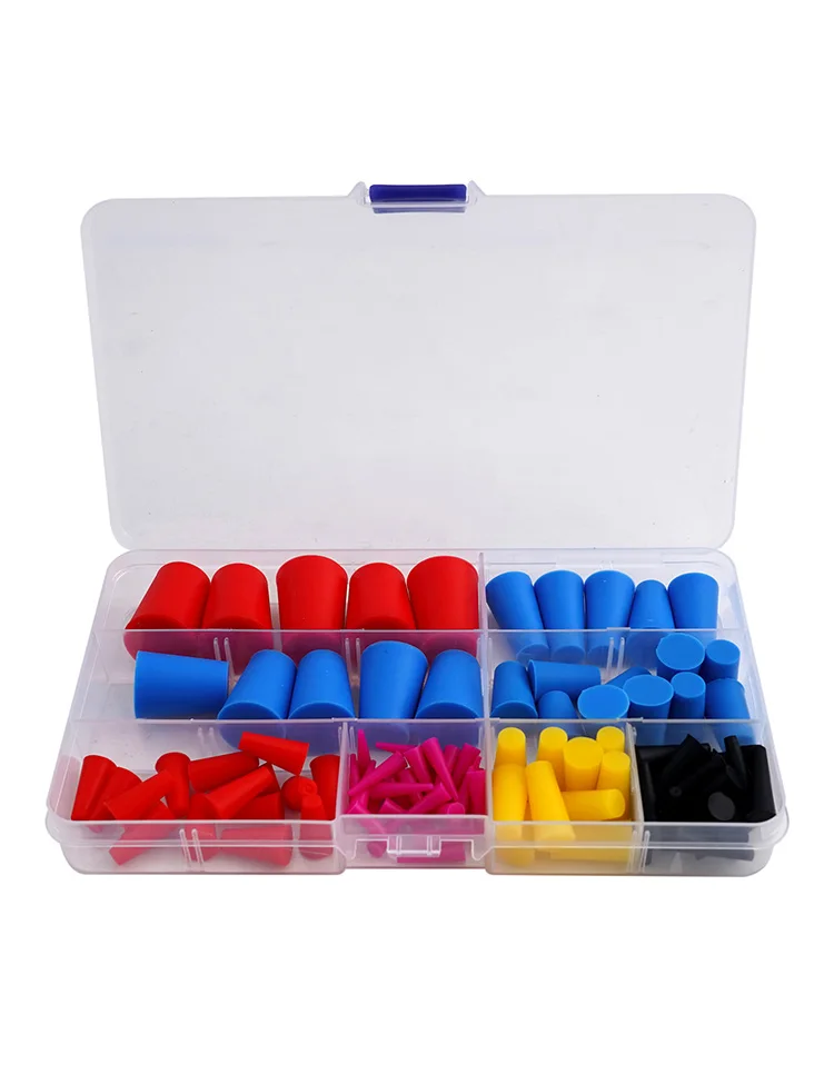 Tapered Silicone Assortment with 100 Pieces to Ensure Proper Insulation and Sealing During Industrial Processes