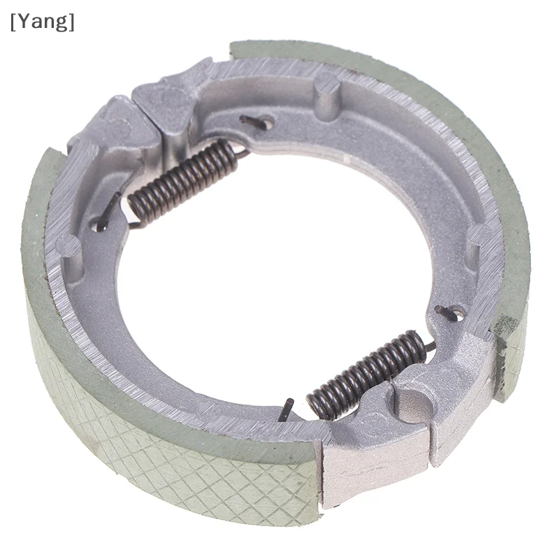 1Pc 전기 스쿠터 드럼 75mm 후면 브레이크 패드 신발 오토바이 브레이크 시스템 오토바이 브레이크 신발 금속 스프링 TB50