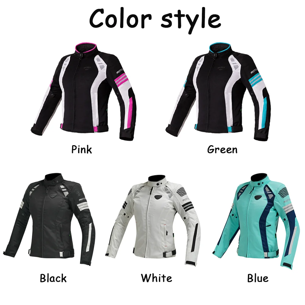 Veste de moto quatre saisons pour femme, veste de course, certification CE, protection, vêtements d\'équitation, doublure perfectionnée