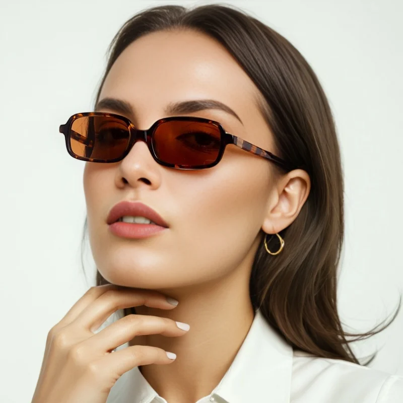 Fashion Sunglasses Classic Retro Square Glasses Women Brand Vintage Travel Small Rectangle Sun Glasses Female Eyewear image 6
