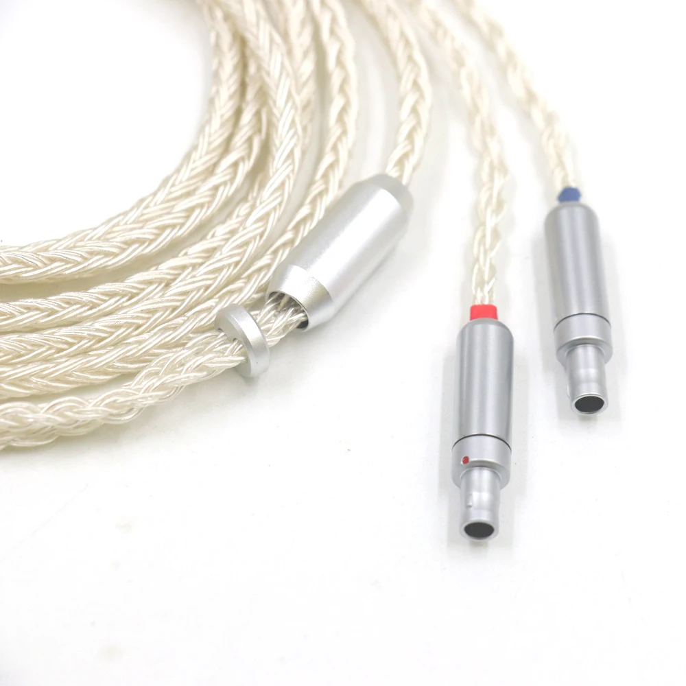 HIFI 3,5/2,5/4,4 mm zbalansowany srebrny kabel UPOCC do słuchawek HD800 HD800S HD820