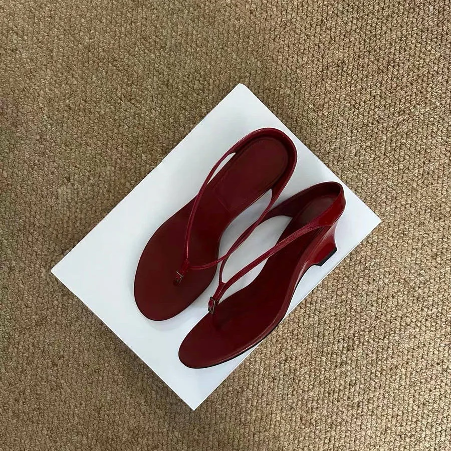 

Summer Fashion Women Clip Toe Slippers Comfort Wedge Heels Slides Shoes 2026 Ladies Slip on Dress Street Style Sandalis De Mujer