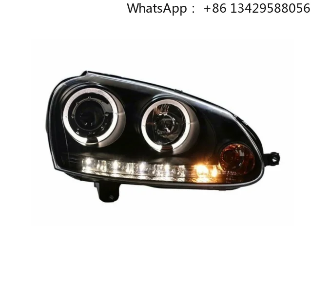 

Suitable for Sagitar Headlight Assembly Black Background 06 07 08 09 10 11 Models Xenon Headlights Assembly Angel Eye Dual